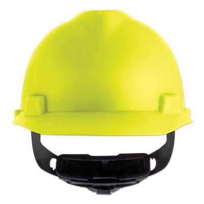 MSA V-GardÂ® Cap-Style Hard Hat with Fas-TracÂ® III Suspension, Matte, Hi-Viz Yellow, 10203088