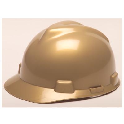 MSA V-GardÂ® Protective Cap, Fas-Trac Ratchet, Cap, Gold, 475365