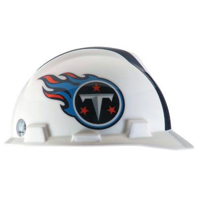 MSA Officially-Licensed NFL V-Gard Helmets, 1-Touch, Tennessee Titans Logo, 818413