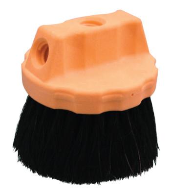 Magnolia Brush Round Window Brushes, Foam Plastic Block, 2 1/2 in Trim L, Black Horsehair, 1426