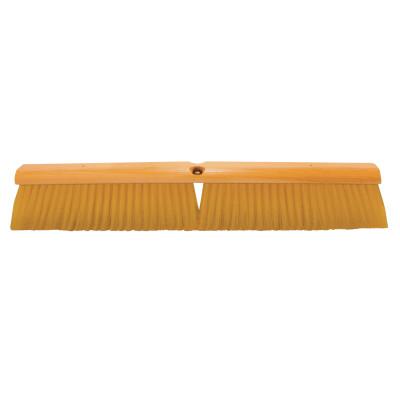Magnolia Brush Plastic Fill Line Floor Brush, 24 in Hardwood Block, 3 in Trim L, Yellow Plastic, 1924