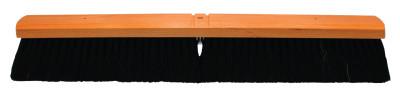 Magnolia Brush No. 26A Line Floor Brushes, 24 in, Black Horsehair/Plastic/SR Grade Plastic, 2624-A
