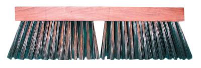 Magnolia Brush Carbon Steel Wire Street Push Broom, 16 in Hardwood Block, 3-3/4 in Trim L, 3916