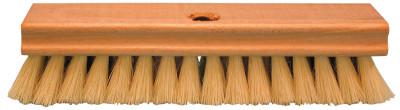 Magnolia Brush Scrub Brushes, Hardwood Block, 1 in Trim L, Cream Plastic, 4017-P