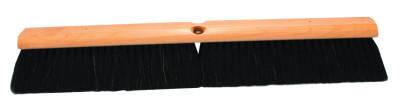 Magnolia Brush No. 7 Line Floor Brushes, 18 in, 3 in Trim L, Black Horsehair, Less Handle, 718LH