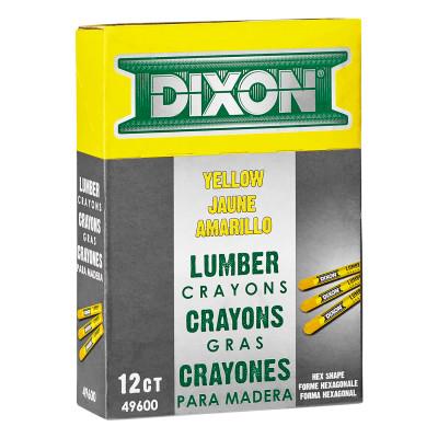 Dixon® Ticonderoga Lumber Crayons, 1/2 in X 4 3/4 in, Yellow, 49600