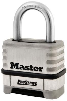 Master Lock® ProSeries Resettable Combination Locks, 5/16"Dia, 1 1/16"L X 1"W, Carded, 1174D