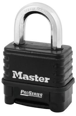Master Lock® ProSeries Resettable Combination Locks, 3/8"Dia, 1 1/16"L X 15/16"W, Die Cast, 1178