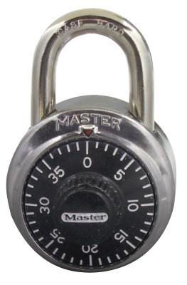 Master Lock® No. 1500 Combination Padlocks, 9/32 in Diam., 2 in L X 13/16 in W, 1500LH