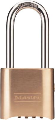 Master Lock No. 176 & 177 Resettable Combination Locks, 5/16 in Diam., 2 1/8 in L X 1 in W, 176LH