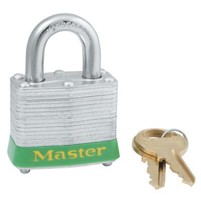 Master Lock® 4 PIN TUMBLER PADLOCK KEYED ALIKE W/2" SHACKLE, 3KALHYLW2374