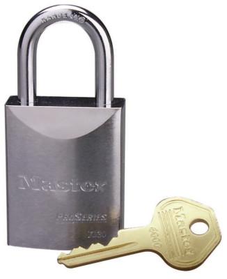 Master Lock Pro Series High Security Padlocks-Solid Steel, 1/4"Dia, 1 1/16" X 25/32" X 40mm, 7030LF