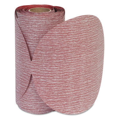 Carborundum Premier Red Aluminum Oxide Dri-Lube Paper Discs, 6 in Dia., P600 Grit, Tabbed, 05539518163