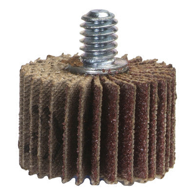 Merit Abrasives High Performance Mini Flap Wheels with 1/4"-20 Thread,2" x 1",80 Grit,25,000 RPM, 08834133016