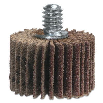 Merit Abrasives High Performance Mini Flap Wheels with 1/4"-20 Thread,1" x 1",80 Grit,30,000 RPM, 08834131009