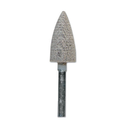 Saint-Gobain Cotton Fiber Mounted Points, 3/8 in Dia, 3/4 in Thick, 120 Grit Aluminum Oxide, 61463620242