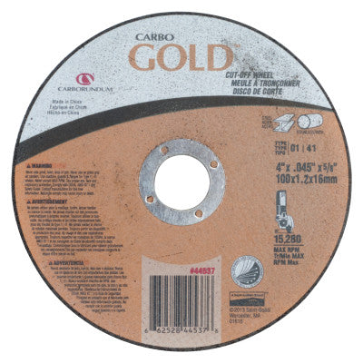 Carborundum Bench and Pedestal Wheels, Type 1, 8 in Dia., 1 in Thick, 80 Grit, M Grade, 66253060236