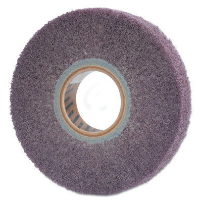 Merit Abrasives Non-Woven Flap Wheels with Mounted Steel Shank, 3 in, 120 Grit, 12,000 rpm, 66261189993