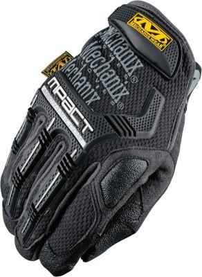 MECHANIX WEAR, INC M-Pact® Mechanics Glove, Armortex®/D3O®/EVA Foam/Synthetic Leather/TPR/TrekDry®, Size 9, Black/Gray, mpt-58-009