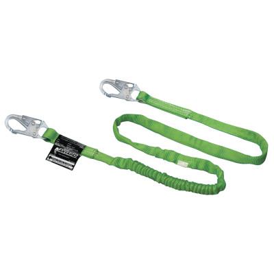 Honeywell Manyard Shock-Absorbing Lanyard, 6 ft, Anchorage Connection, 2 Snap Hooks, Green, 216TWLS-Z7/6FTGN