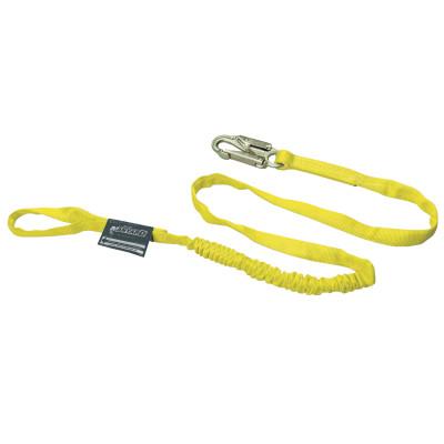 Honeywell Manyard Shock-Absorbing Lanyard, 6 ft, Anchorage Connection, 310lb Cap, Yellow, 233WLS-Z7/6FTYL