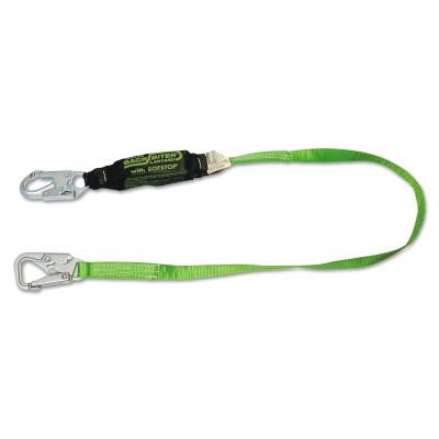 Honeywell BackBiter Tie-Back Lanyard, 6 ft, Locking Snap Hooks, 310 lb Cap., 1 Leg, 913B/6FTGN
