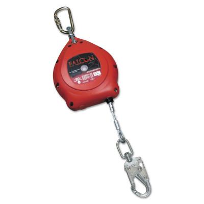 Honeywell Falcon Self-Retracting Lifelines, Carabiner, 3/4" Gate Opening, Snap Hook, 1 Leg, MP20SS-Z7/20FT