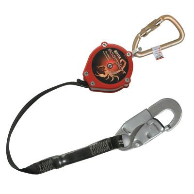 Honeywell Scorpion Personal Fall Limiter, Steel Twist-Lock Carabiner, 1 Leg, PFL-2-Z7/9FT