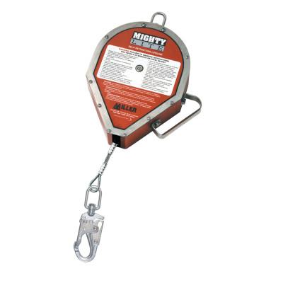Honeywell MightyLite Self-Retracting Lifeline, 50 ft, Carabiner, ANSI Locking Snap, RL50G-Z7/50FT