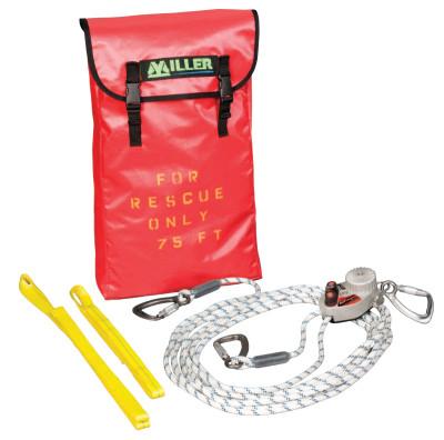 Honeywell SafEscape ELITE Rescue/Descent Devices, 75 ft; Anchor Slings; Pulley, SE/75FT