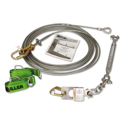 Honeywell SkyGrip Wire Rope Lifeline Kit, Two 10 ft Cross Arm, SG8183-10/60FT