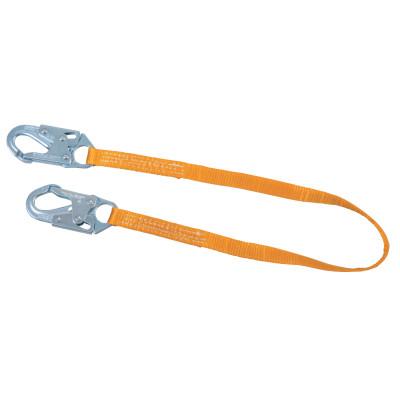 Honeywell Titan II Positioning/Restraint Web Lanyards, Lock Snap Hook, 1 Leg, Orange, 4 ft, T9111W-Z7/4FTAF