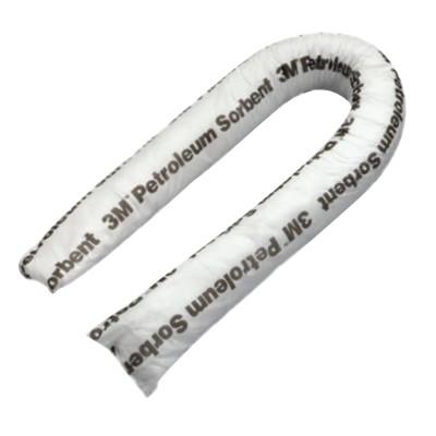 3M™ Petroleum Sorbent Mini-Booms, Absorbs 1 gal, 4 ft x 3 in, T-4