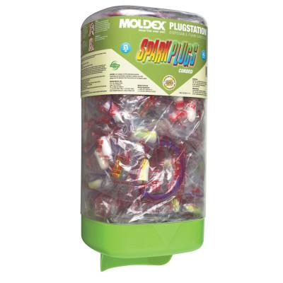 Moldex PlugStation Earplug Dispensers, PETE, Clear/Red, Corded, 6880