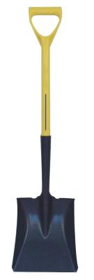 Nupla® Ergo-Power Square Point Shovel, Hollow Back, 27" Fiberglass D-Handle, 72-072