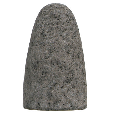 Saint-Gobain Type 16 Gemini Cone, 1 3/4 in D, 3 in Thick, 5/8 Arbor, 24 Grit Alum. Oxide, 61463622195