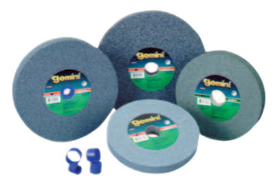 Saint-Gobain T1 Straight Gemini Bench & Pedestal Grinding Wheel, 10 in Dia x 1 in Thick, 1-1/4 in Arbor,Very Coarse, 66253160788