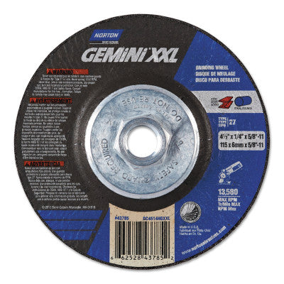 Saint-Gobain Type-27 1/4 in Grinding Wheels, 13,500 rpm, 10 per pack, 66252843785