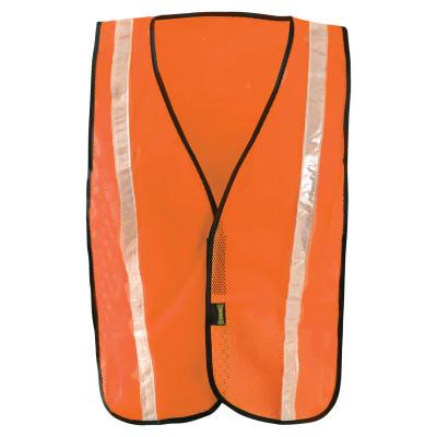 OccuNomix Non-ANSI Economy Mesh Vests with Gloss Reflective Tape, XL, Hi-Viz Orange/Yellow, LUX-XGTM-OXL