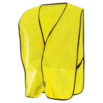 OccuNomix Non-ANSI Economy Mesh Vests, X-Large, Hi-Viz Yellow; Silver Tape, LUX-XNTM-YXL