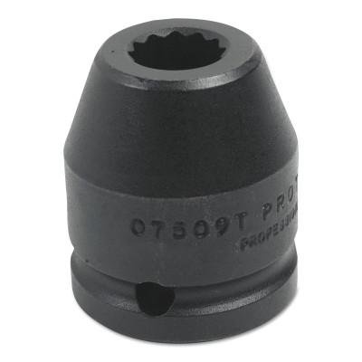 Stanley?? Products ProtoGrip Hi Strength Magnetic Impact Sockets, Power, 1/2 in Dr, 1/2 in, 6 Pt, 7416PF