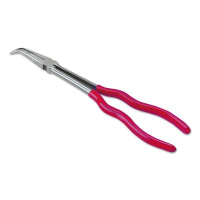 Stanley?? Products Long Reach Bent Needle Nose Pliers, Forged Alloy Steel, 11 3/8 in, 241G