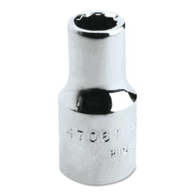 Stanley?? Products Torqueplus Sockets 1/4 in, 1/4 in Drive, 3/16 in, 12 Points, 4706T