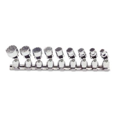 Stanley® Products Torqueplus Universal Socket Sets, 1/4 in, 12 Point, 9 Piece, 47107
