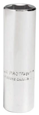 Stanley® Products Torqueplus Metric Deep Sockets 1/4 in, 1/4 in Drive, 12 mm, 6 Points, 4712LM