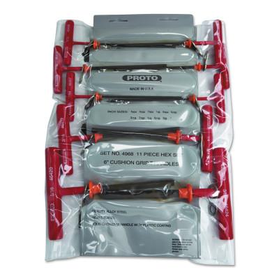 Stanley® Products Tether-Ready Metric T-Handle Hex Key Sets, Metric, 3 in - 4 in, 4969-TT