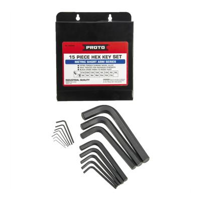 Stanley?? Products Metric Hex Key Sets, 15 per box, Hex Tip, Metric, 4988M