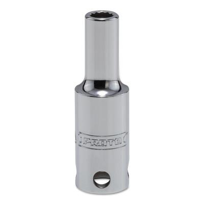 Stanley?? Products Tether-Ready Drive Deep Sockets, 3/8 in Drive, 6 mm, 2 1/8 in L, 12 Points, 5006M-TT
