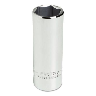 Stanley?? Products Torqueplus Metric Deep Sockets 3/8 in, 3/8 in Drive, 19 mm, 6 Points, 5019MH