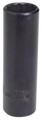 Stanley?? Products Torqueplus Protoblack Deep Sockets, 3/8 in Drive, 13/16 in, 12 Points, 5026B